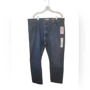 NWT Wrangler Men's Classic Medium Wash Blue Straight Fit Jeans Size 40x30